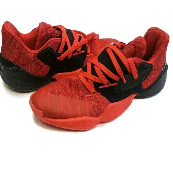Adidas Mens Size 7 Harden Vol. 4 Basketball Shoes EF0999 Black Power Red - Picture 8 of 8